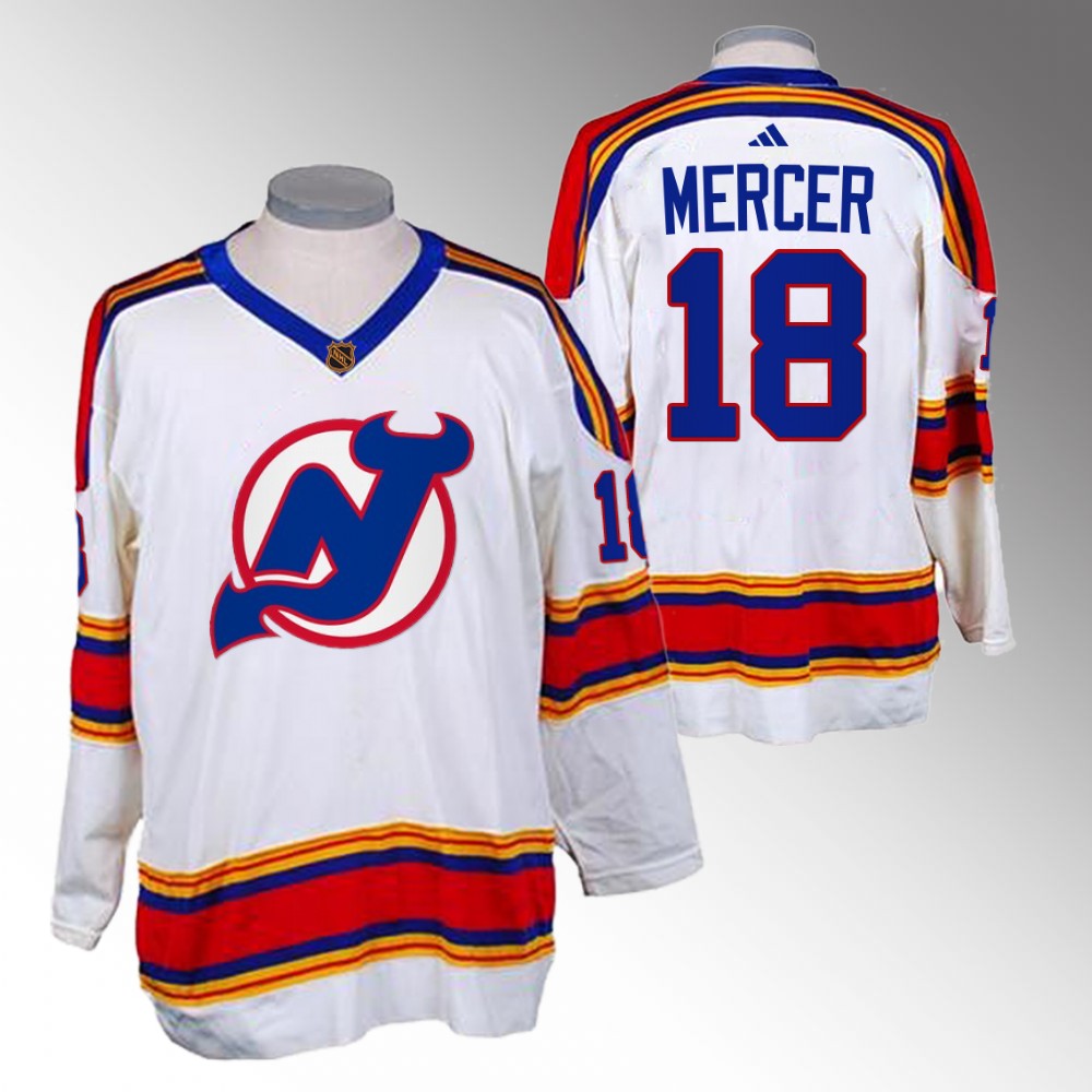 2022-23 Devils Dawson Mercer White Reverse Retro 2.0 Replica Jersey