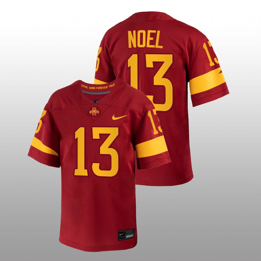 2022-23 Iowa State Cyclones Jaylin Noel College Football Red Jersey