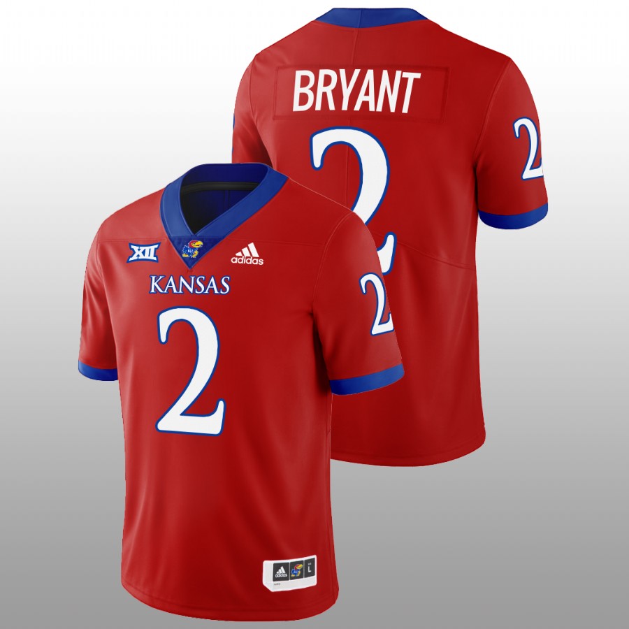 2022-23 Kansas Jayhawks Jacobee Bryant College Football Red Jersey
