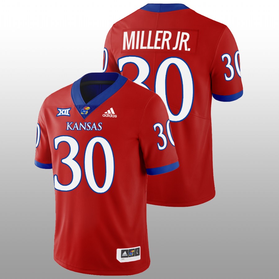 2022-23 Kansas Jayhawks Rich Miller Jr. College Football Red Jersey
