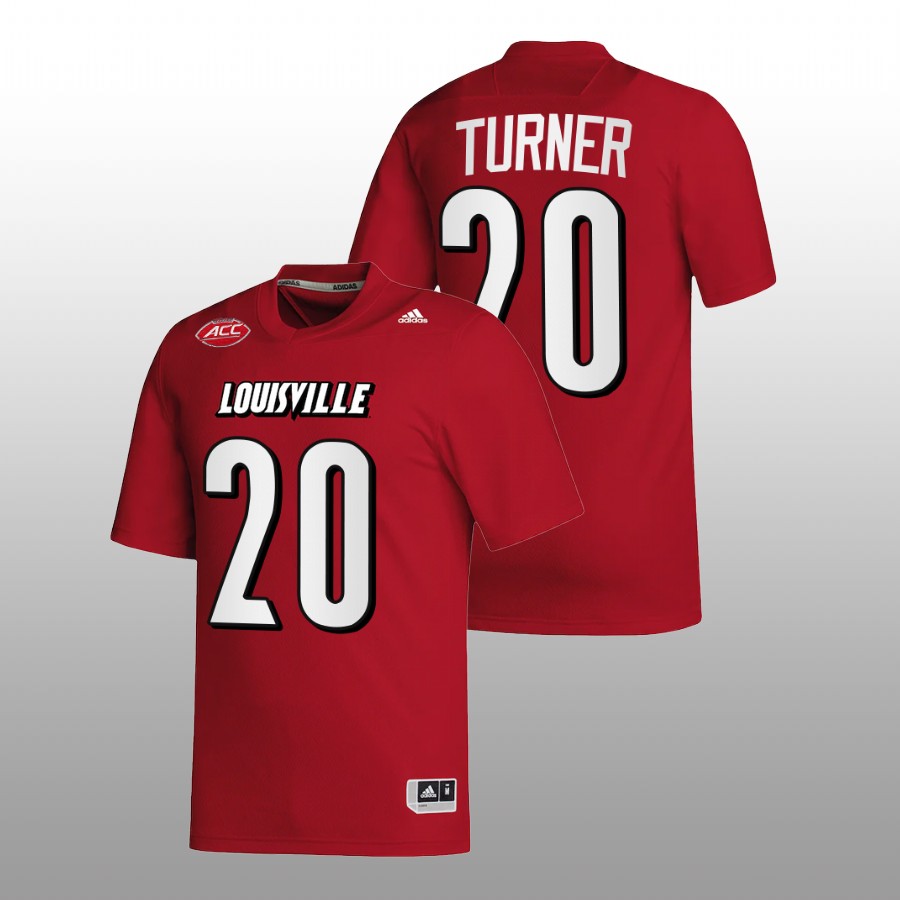 2022-23 Louisville Cardinals Maurice Turner College Football Red Jersey NIL Replica