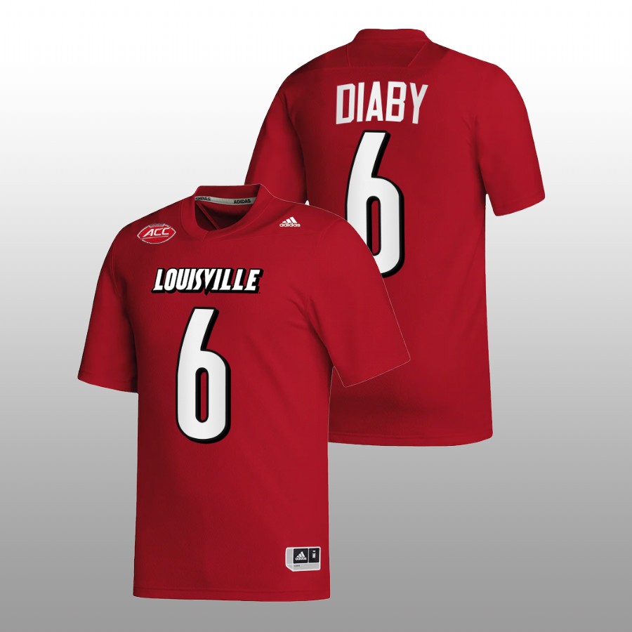 2022-23 Louisville Cardinals YaYa Diaby College Football Red Jersey NIL Replica