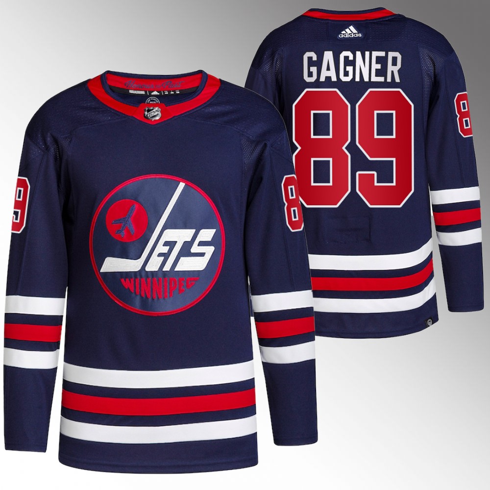 2022-23 Winnipeg Jets Sam Gagner Navy Authentic Primegreen Alternate Jersey