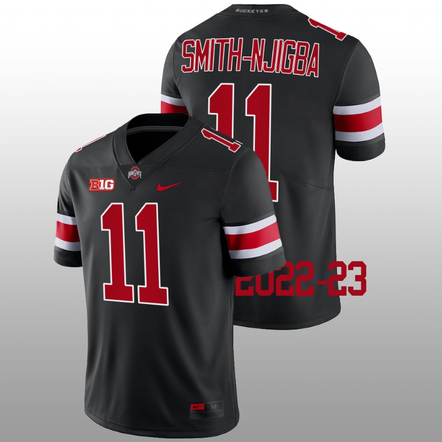 2022 23 ohio state buckeyes jaxon smith njigba black limited football jersey