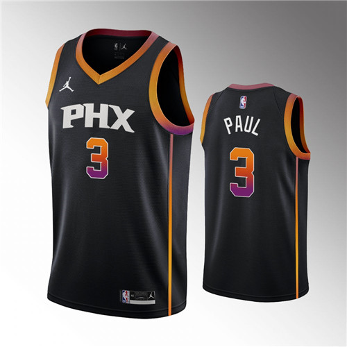 Phoenix Suns Chris Paul Black Swingman stitched Jersey #3
