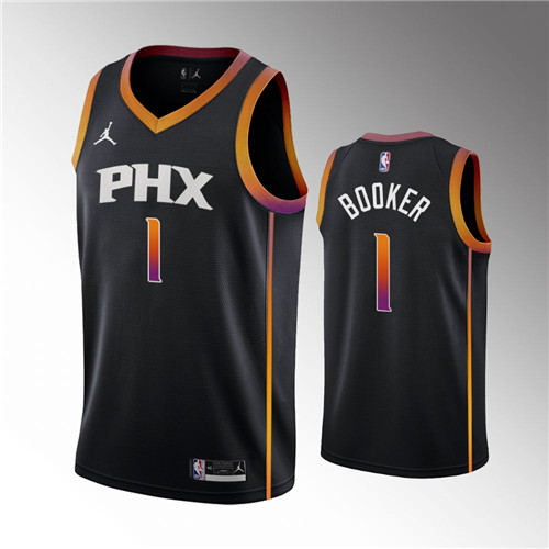 Phoenix Suns Devin Booker Black Swingman stitched Jersey #1