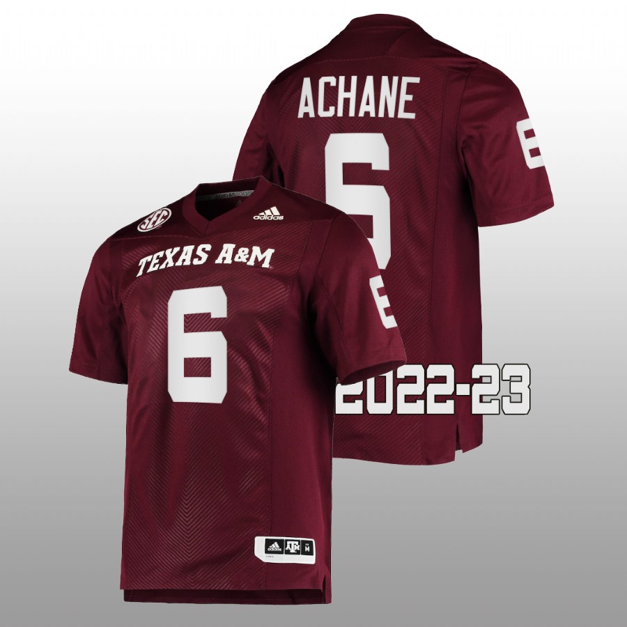 2022 23 texas a&m aggies devon achane maroon college football jersey