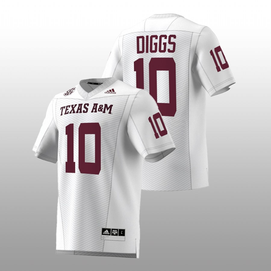 2022 23 texas a&m aggies fadil diggs white football premier strategy men jersey