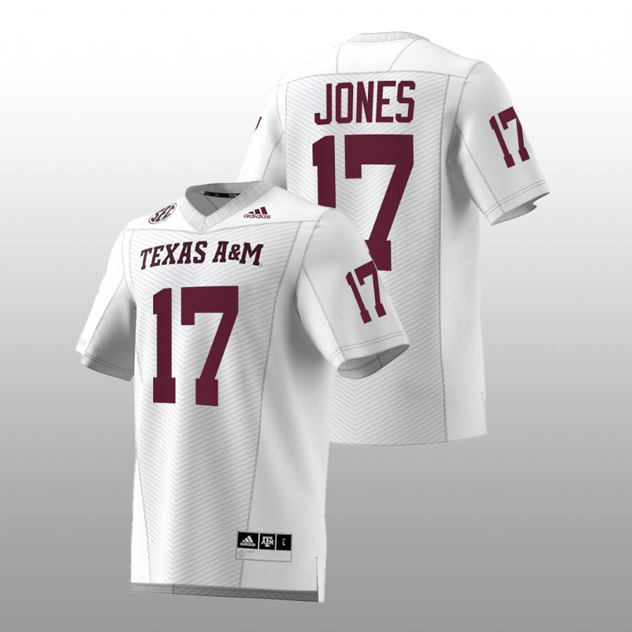 2022 23 texas a&m aggies jaylon jones white football premier strategy men jersey