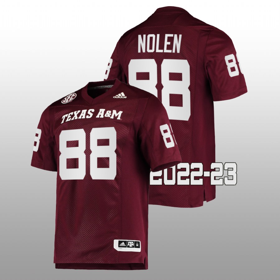 2022 23 texas a&m aggies walter nolen maroon college football jersey
