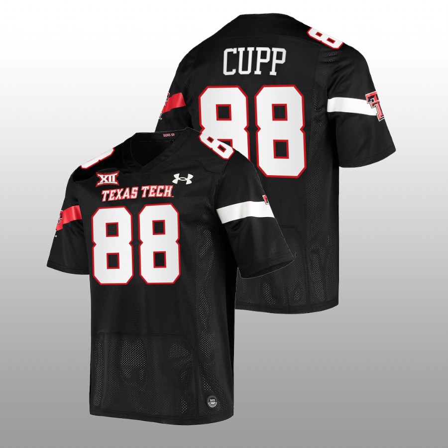 2022 23 texas tech red raiders baylor cupp black college football jersey