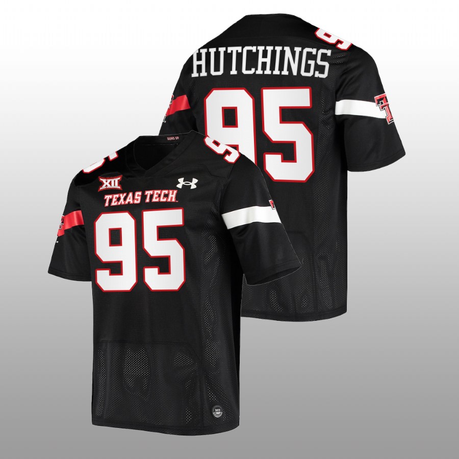 2022 23 texas tech red raiders jaylon hutchings black college football jersey