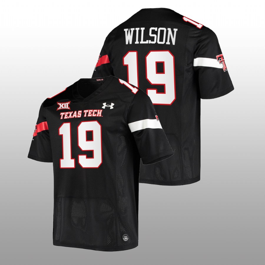 2022 23 texas tech red raiders tyree wilson black college football jersey