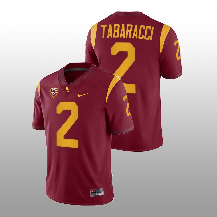 2022 23 usc trojans carson tabaracci cardinal college football jersey