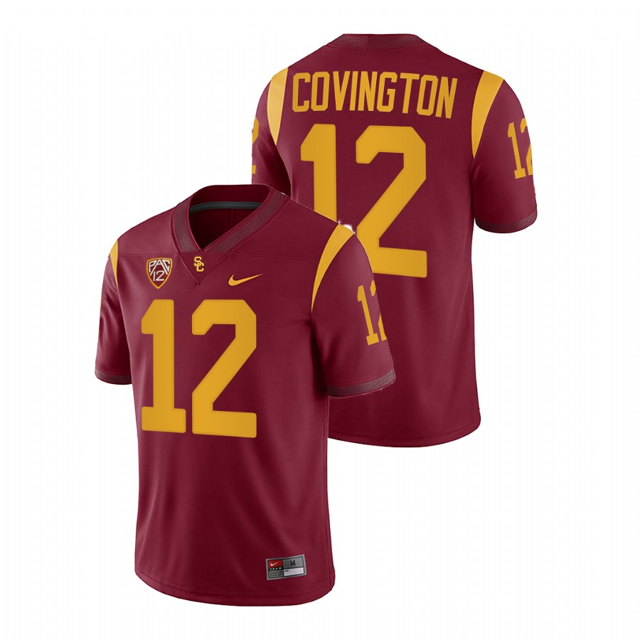 2022 23 usc trojans jacobe covington cardinal college football jersey