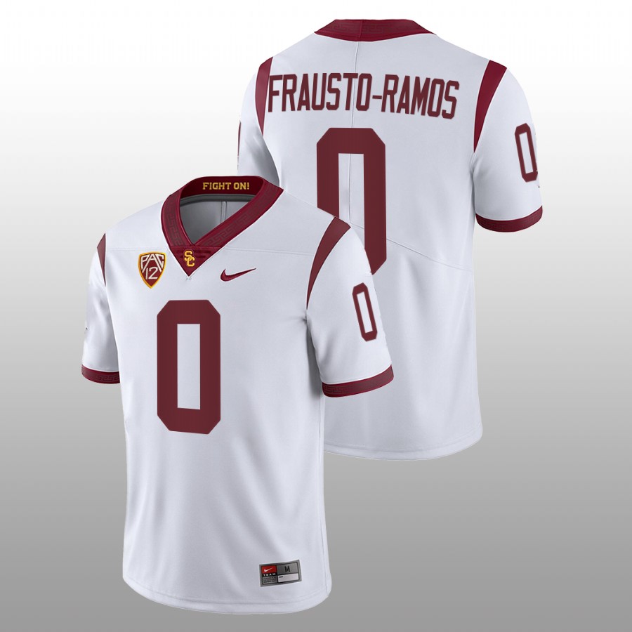2022 23 usc trojans jshawn frausto ramos white college football jersey