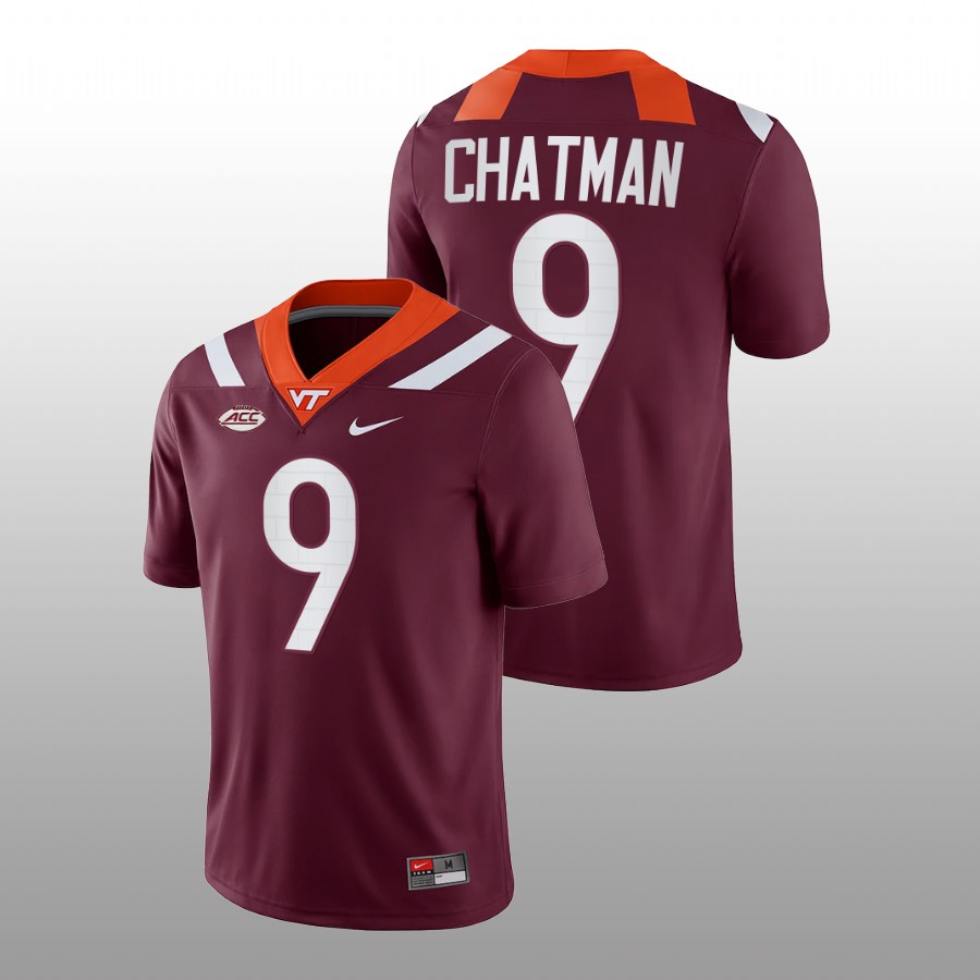 2022 23 virginia tech hokies armani chatman maroon college football nil replica jersey