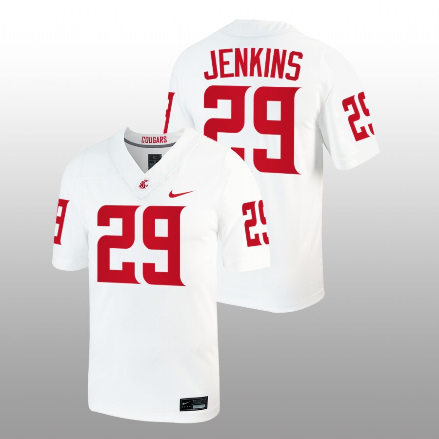 2022 23 washington state cougars jaylen jenkins white college football men jersey