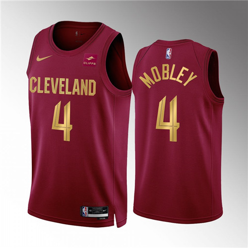 Cleveland Cavaliers Evan Mobley 2022-23 Icon Edition Wine stitched Jersey #31