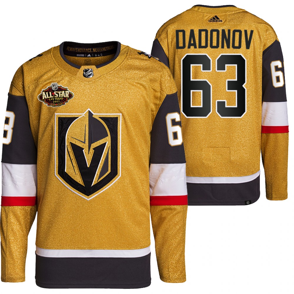 2022 All-Star Vegas Golden Knights Evgenii Dadonov Gold Authentic Primegreen Jersey