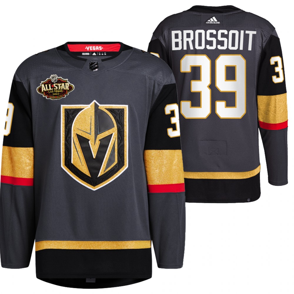2022 All-Star Vegas Golden Knights Laurent Brossoit Black Alternate Primegreen Jersey