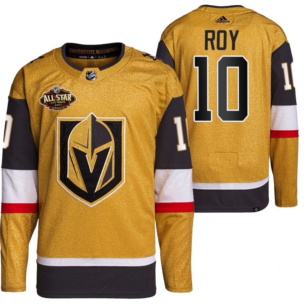 2022 All-Star Vegas Golden Knights Nicolas Roy Gold Authentic Primegreen Jersey