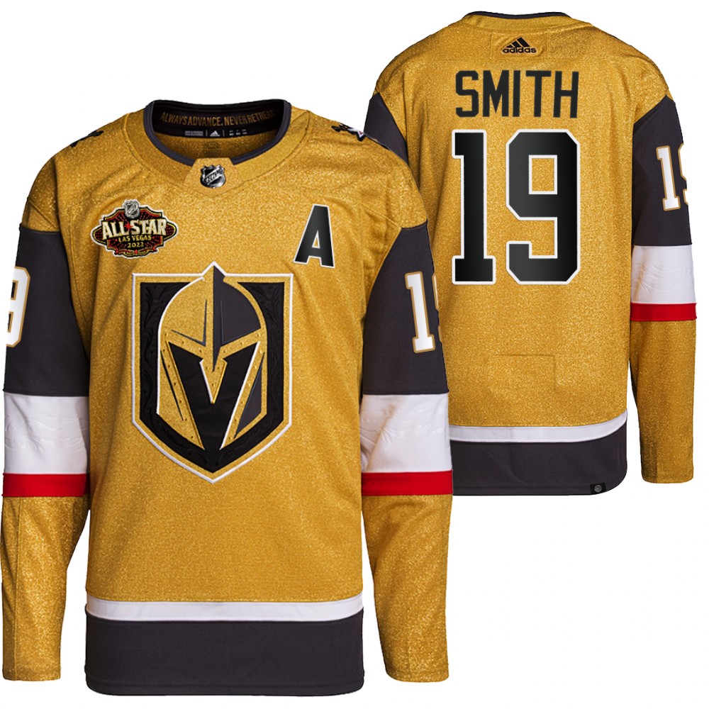 2022 All-Star Vegas Golden Knights Reilly Smith Gold Authentic Primegreen Jersey