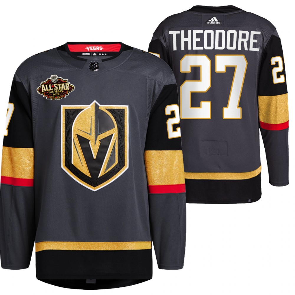 2022 All-Star Vegas Golden Knights Shea Theodore Black Alternate Primegreen Jersey