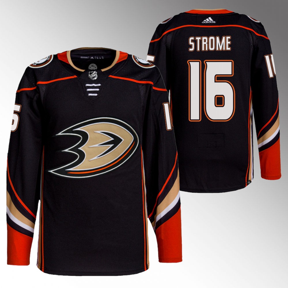 2022 Anaheim Ducks Ryan Strome Black Primegreen Authentic Home Jersey
