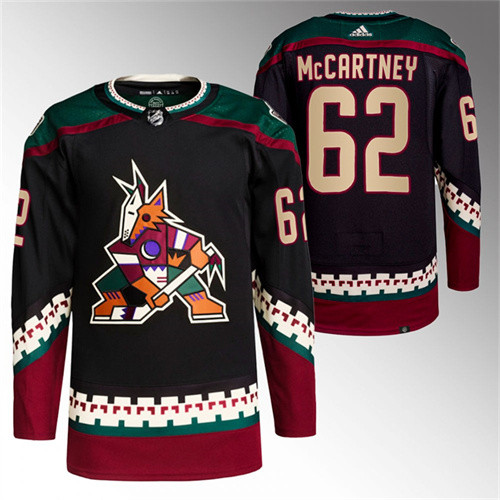 2022 Arizona Coyotes Ben McCartney Black Primegreen Authentic Home Jersey