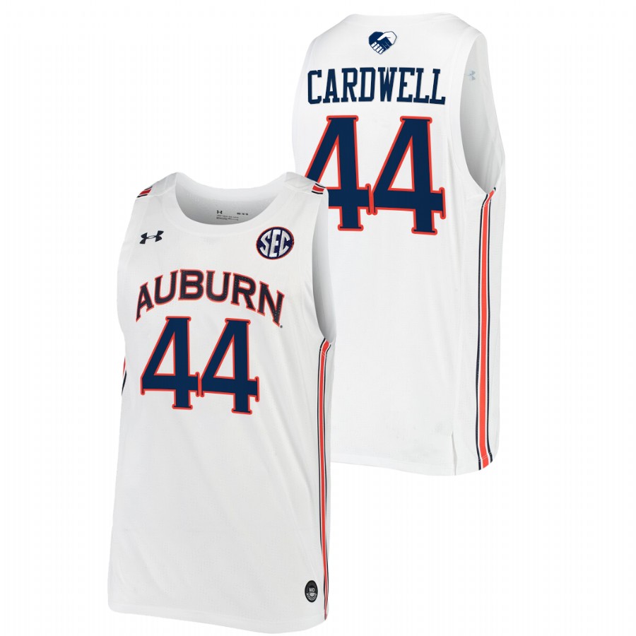 2022 Auburn Tigers Dylan Cardwell College Basketball White Unite As One Jersey Men