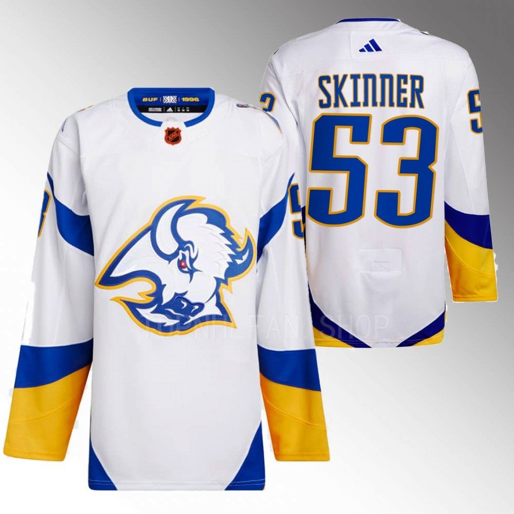2022 Buffalo Sabres Jeff Skinner Reverse Retro 2.0 White Authentic Primegreen Jersey