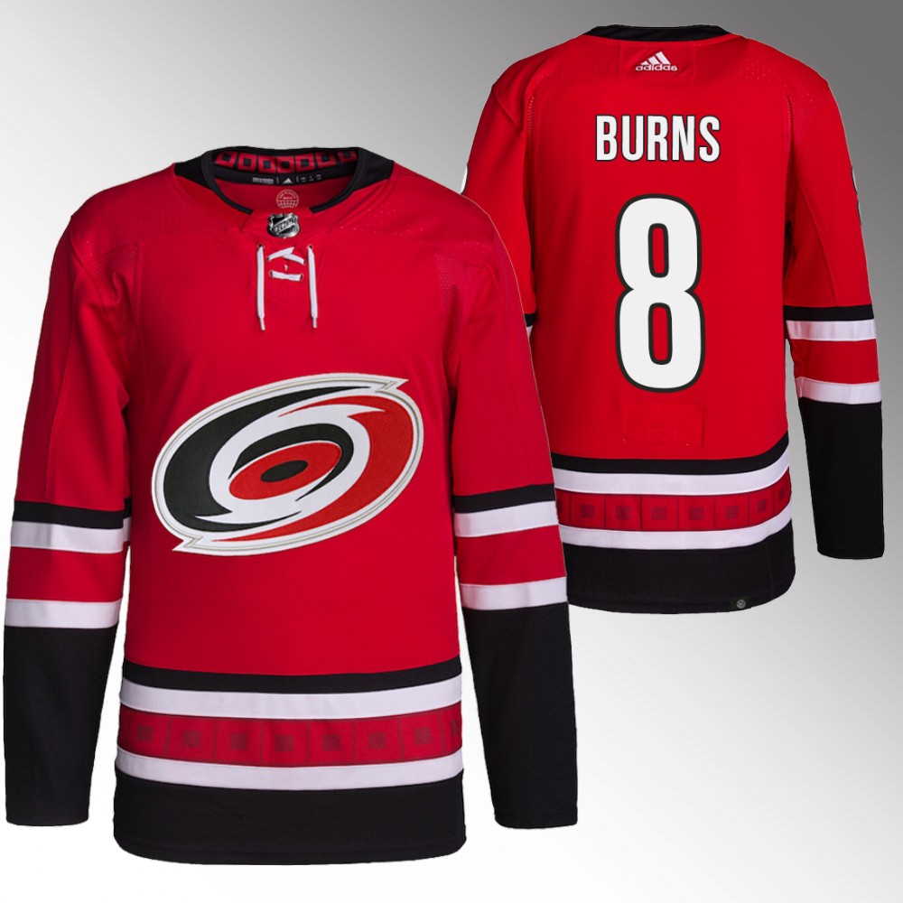 2022 Carolina Hurricanes Brent Burns Red Primegreen Authentic Home Jersey