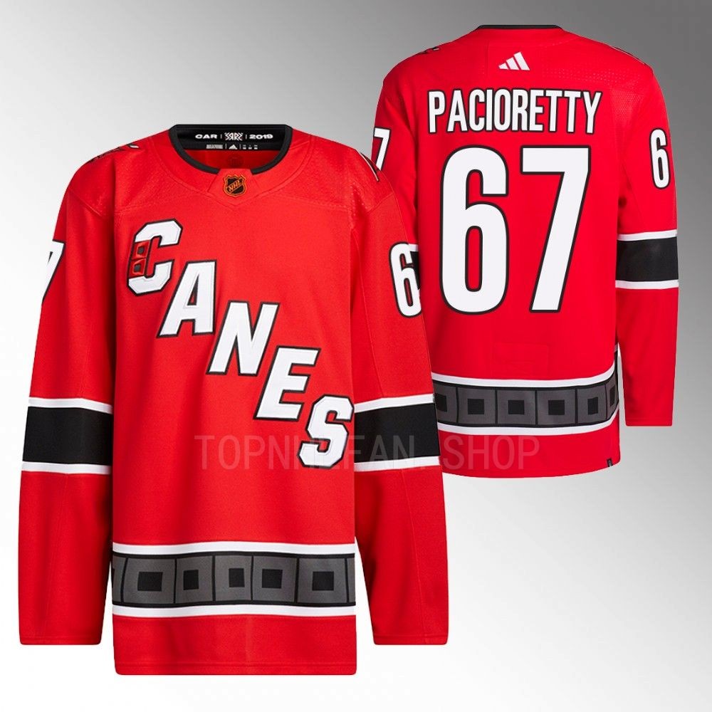 2022 Carolina Hurricanes Max Pacioretty Reverse Retro 2.0 Red Authentic Primegreen Jersey