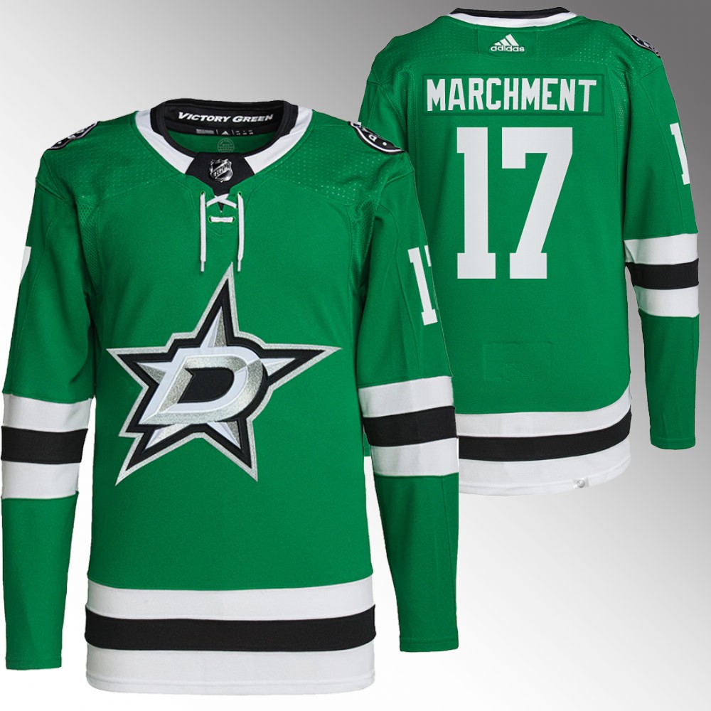 2022 Dallas Stars Mason Marchment Green Primegreen Authentic Home Jersey