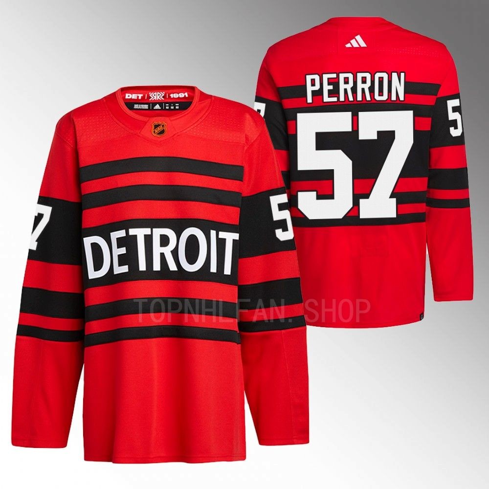 2022 Detroit Red Wings David Perron Red Reverse Retro 2.0 Authentic Pro Jersey