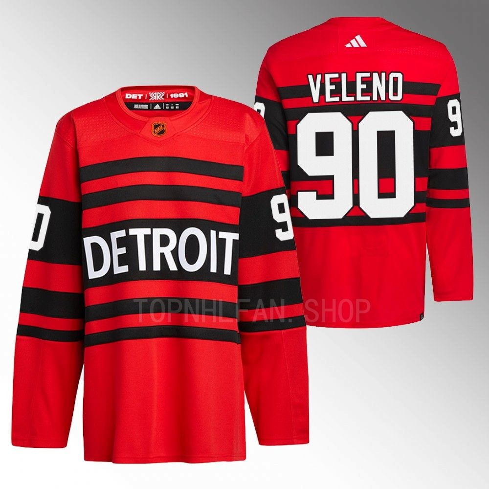 2022 Detroit Red Wings Joe Veleno Red Reverse Retro 2.0 Authentic Pro Jersey