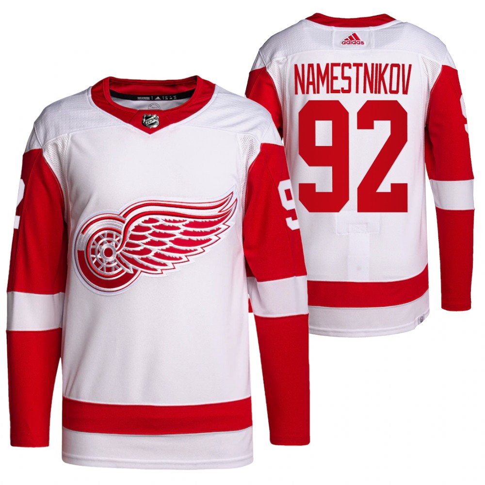 2022 Detroit Red Wings Vladislav Namestnikov White Away Primegreen Authentic Pro Jersey