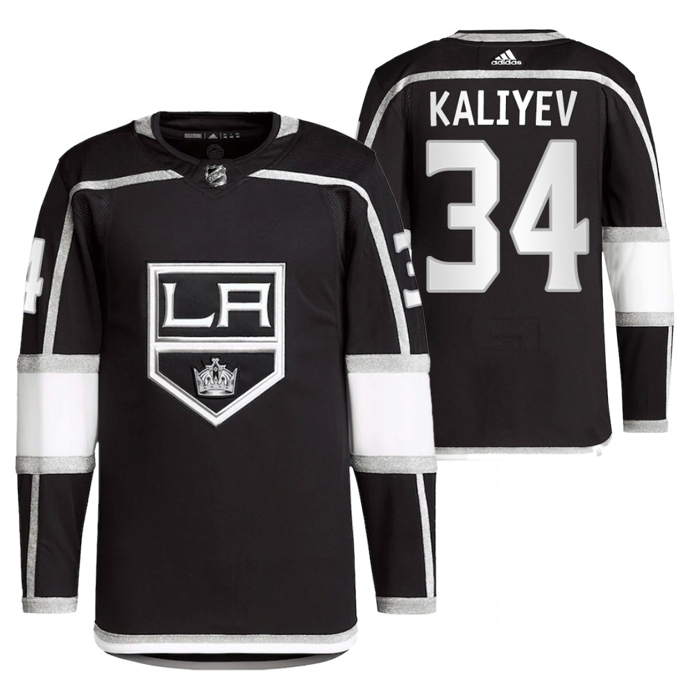 2022 Los Angeles Kings Arthur Kaliyev Black Home Primegreen Authentic Pro Jersey