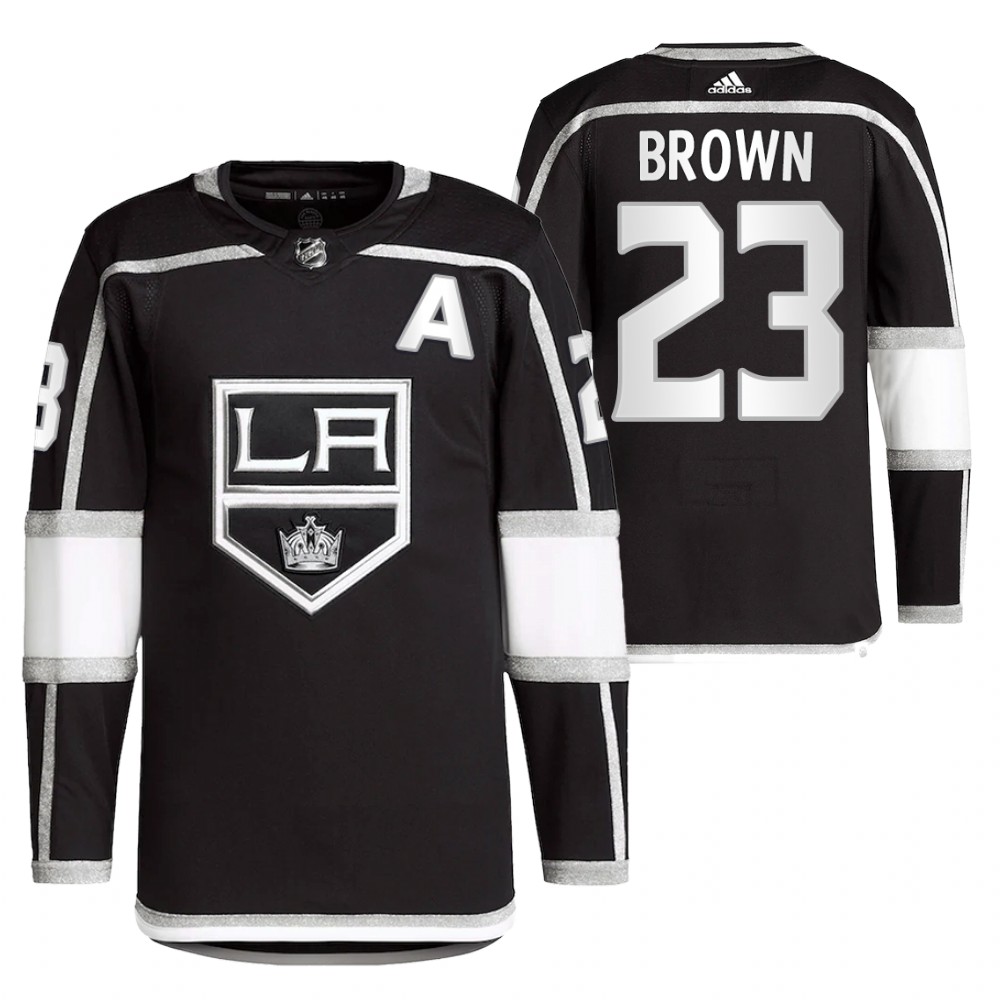 2022 Los Angeles Kings Dustin Brown Black Home Primegreen Authentic Pro Jersey