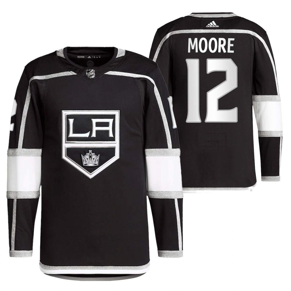 2022 Los Angeles Kings Trevor Moore Black Home Primegreen Authentic Pro Jersey