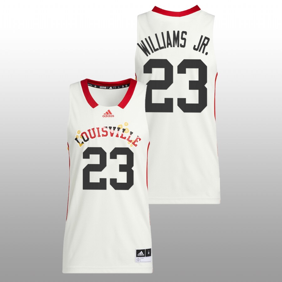 2022 Louisville Cardinals Curtis Williams Jr. Honoring Black Excellence White Basketball Jersey Men