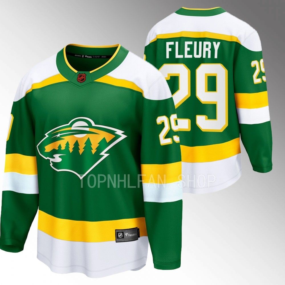 2022 Minnesota Wild Marc-Andre Fleury Special Edition 2.0 Green Breakaway Jersey