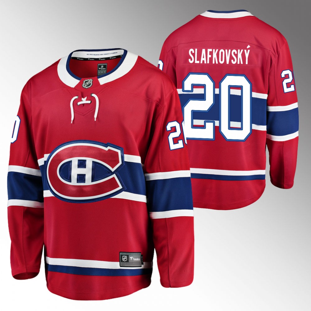 2022 NHL Draft Canadiens Juraj Slafkovsky Red Jersey Home