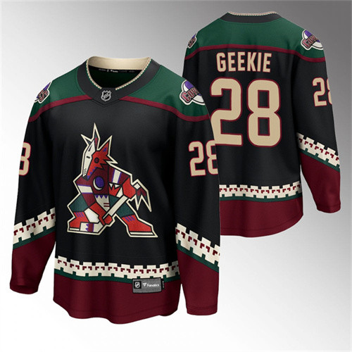 2022 NHL Draft Coyotes Conor Geekie Black Jersey Home