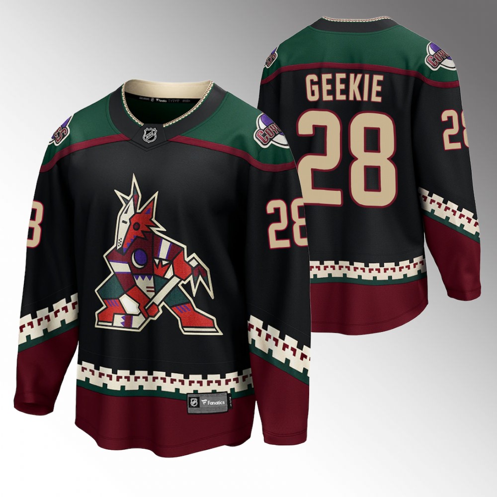 2022 NHL Draft Coyotes Conor Geekie Black Jersey Home