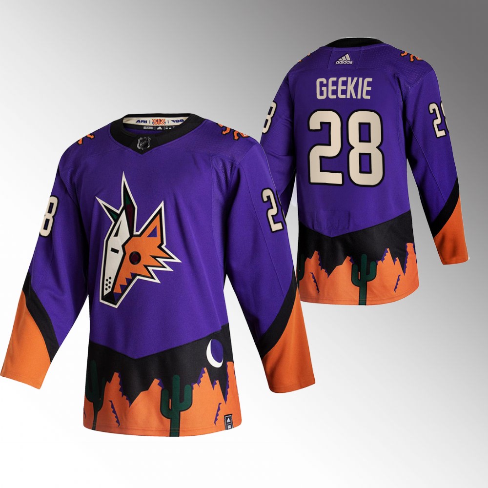 2022 NHL Draft Coyotes Conor Geekie Purple Jersey Reverse Retro