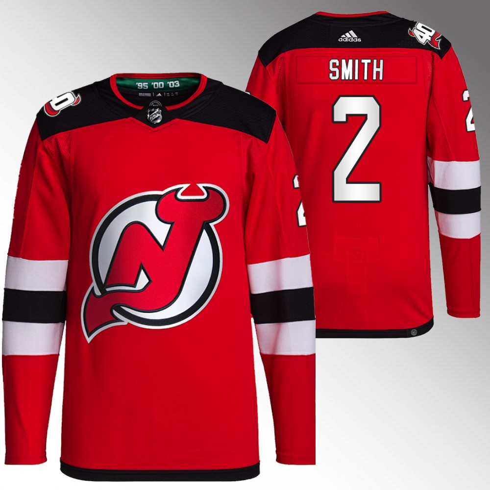 2022 New Jersey Devils Brendan Smith Smith Primegreen Authentic Home Jersey
