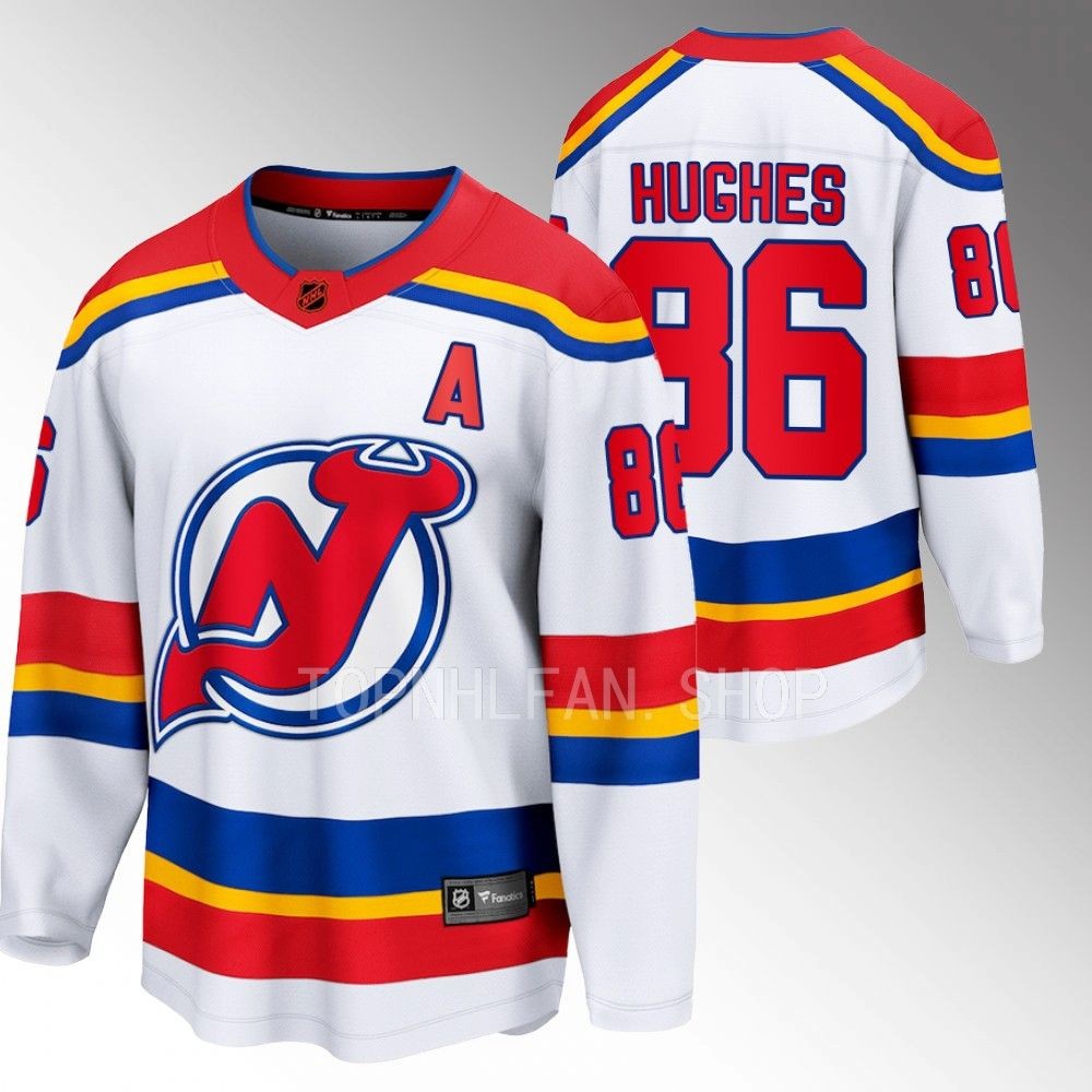 2022 New Jersey Devils Jack Hughes Special Edition 2.0 White Breakaway Jersey