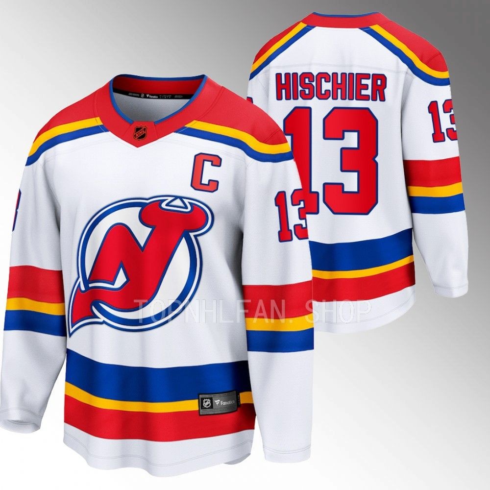 2022 New Jersey Devils Nico Hischier Special Edition 2.0 White Breakaway Jersey